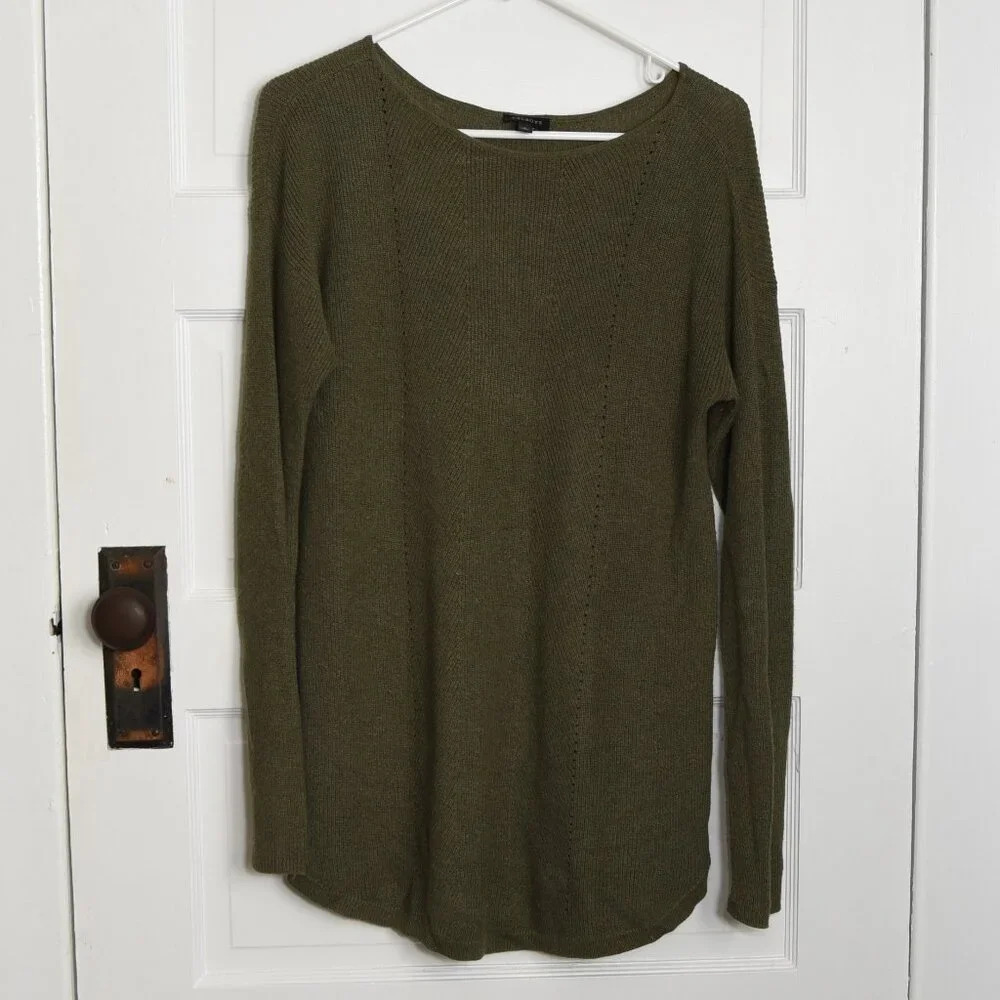 Talbots Women's Green Sweater‎ long sleeved olive Size Small
